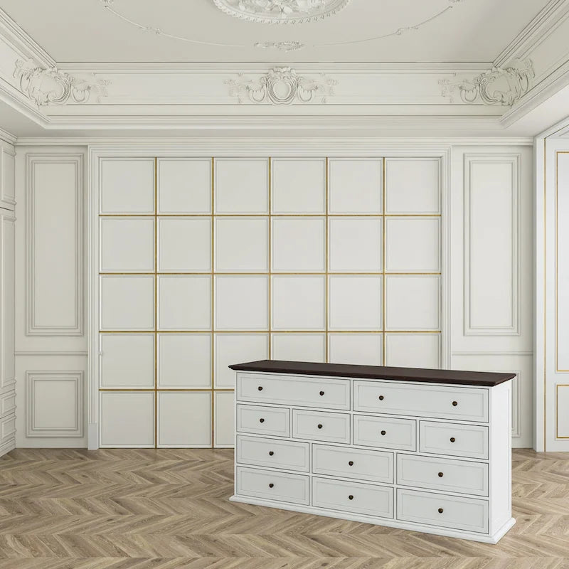 12-Drawer Dresser, 61 Inches Wide