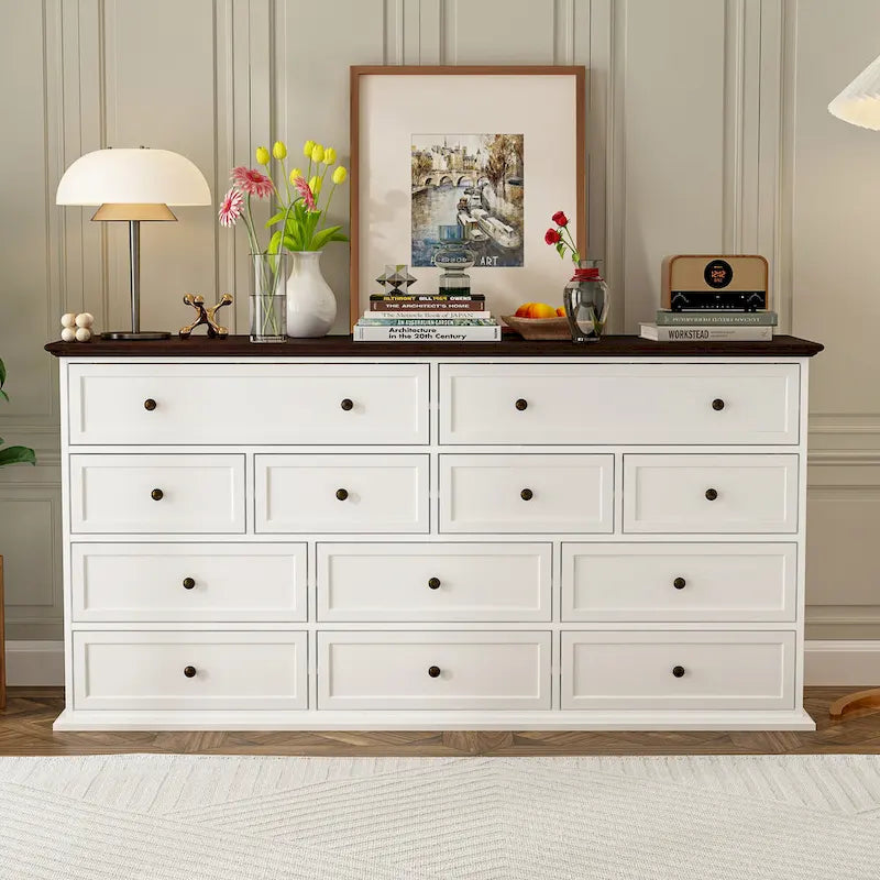 12-Drawer Dresser, 61 Inches Wide