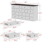 12-Drawer Dresser, 61 Inches Wide