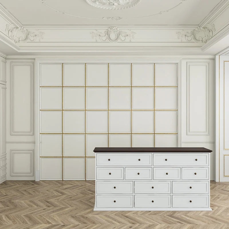 12-Drawer Dresser, 61 Inches Wide