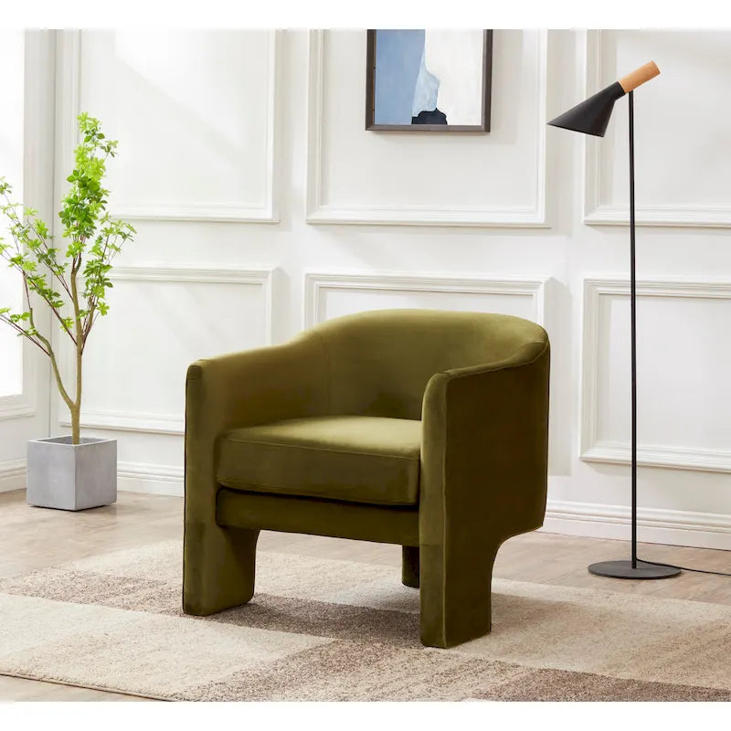 Velvet Accent Chair - 30"W x 28"D x 30"H