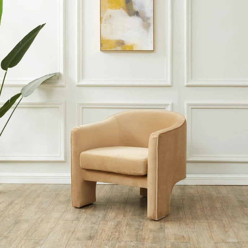Velvet Accent Chair - 30"W x 28"D x 30"H
