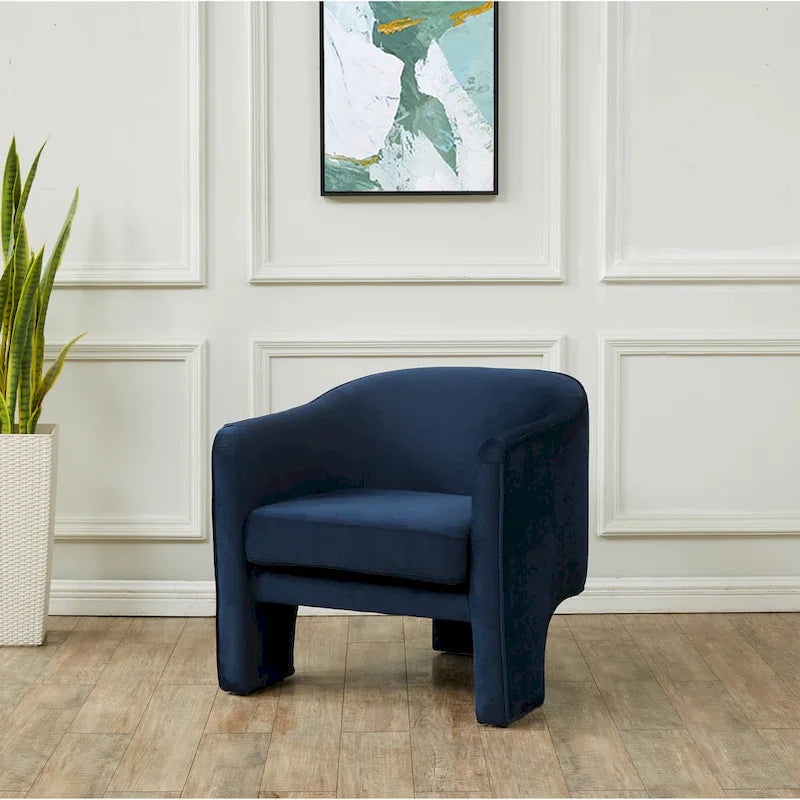 Velvet Accent Chair - 30"W x 28"D x 30"H