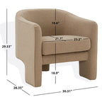 Velvet Accent Chair - 30"W x 28"D x 30"H