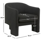 Velvet Accent Chair - 30"W x 28"D x 30"H