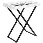 Lacquer Tray Table with Metal Base - 28W x 18D x 32H