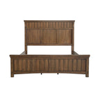 King Panel Bed with Integrated Reading Lights