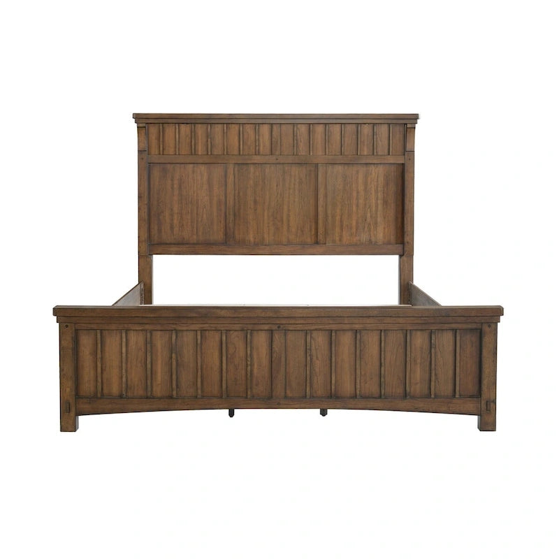 King Panel Bed with Integrated Reading Lights
