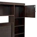 Queen Size Platform Bed with Storage Drawers, Headboard Shelves, and Built-In Outlets