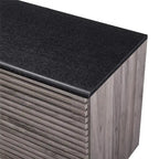 59-Inch Sideboard with 4 Drawers and 2 Sliding Slat Doors