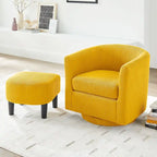 Swivel Accent Chair with Ottoman