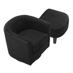 Swivel Accent Chair with Ottoman