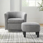 Swivel Accent Chair with Ottoman