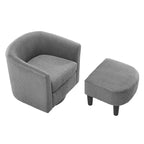 Swivel Accent Chair with Ottoman