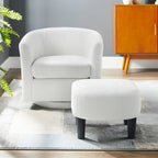 Swivel Accent Chair with Ottoman