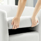 Swivel Accent Chair with Ottoman
