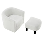 Swivel Accent Chair with Ottoman