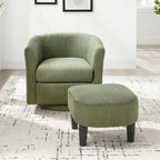 Swivel Accent Chair with Ottoman