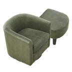 Swivel Accent Chair with Ottoman