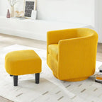 Swivel Accent Chair with Ottoman