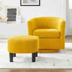 Swivel Accent Chair with Ottoman