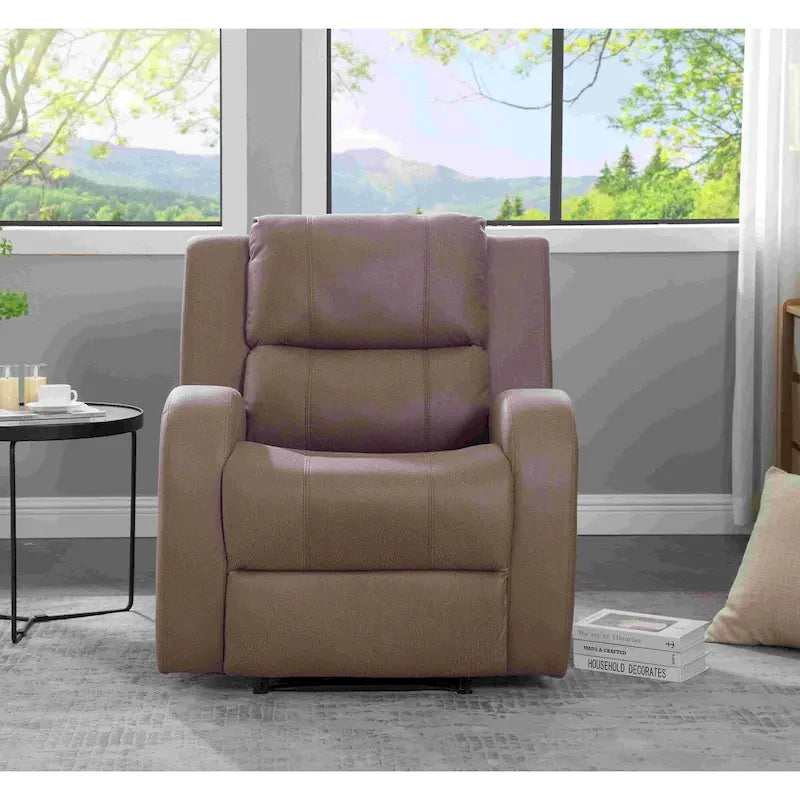 Faux Leather Recliner Chair
