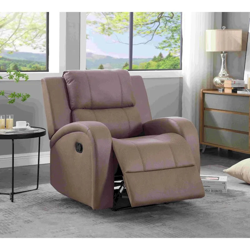 Faux Leather Recliner Chair