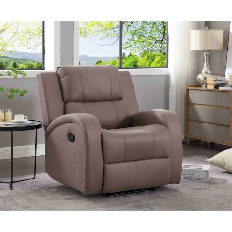 Faux Leather Recliner Chair