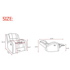 Faux Leather Recliner Chair