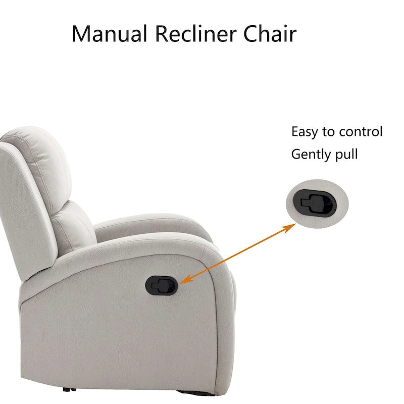 Faux Leather Recliner Chair