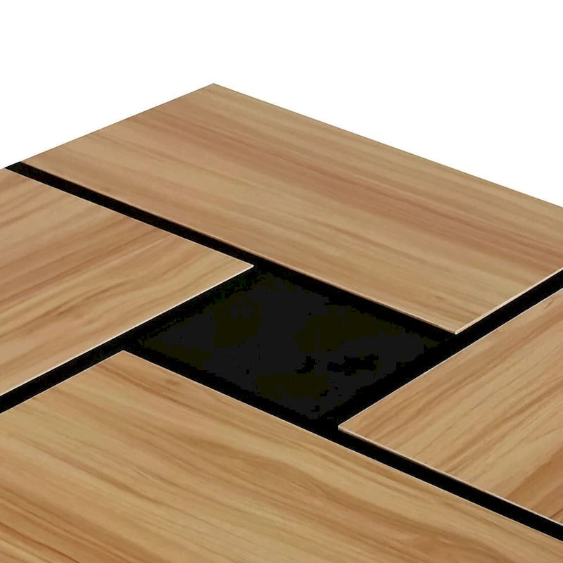 Wooden Coffee Table with Sliding Top and Hidden Storage