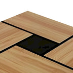 Wooden Coffee Table with Sliding Top and Hidden Storage