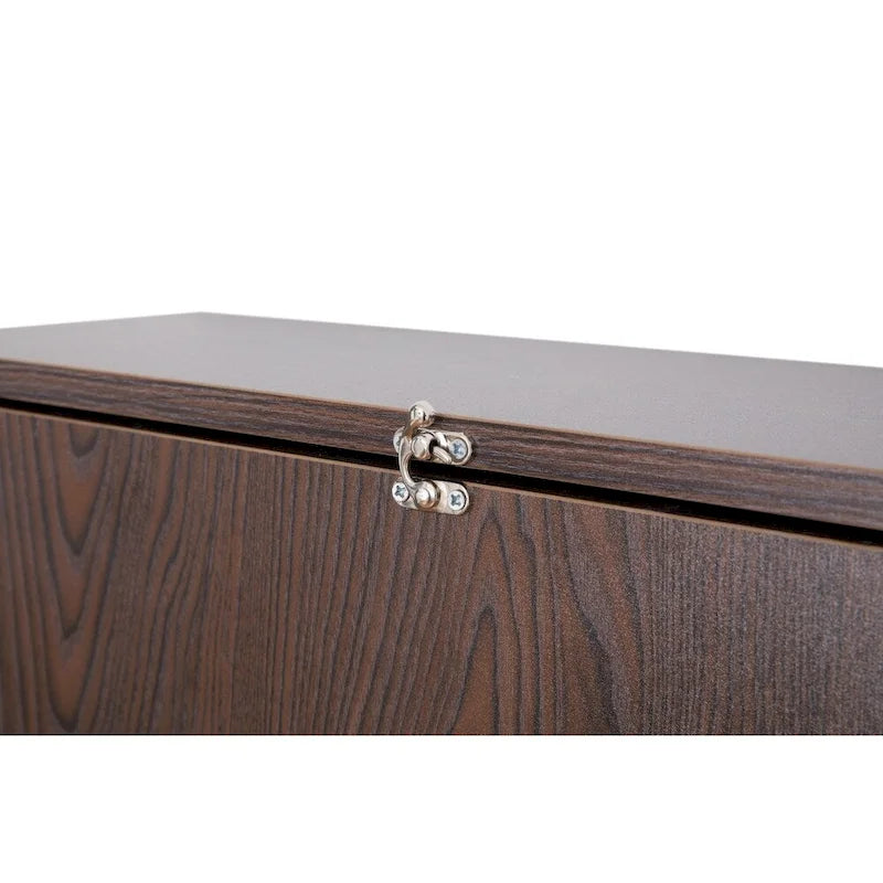Wall-Mounted Folding Desk with Storage Shelves