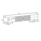 TV Stand Cabinet with Drawers and Storage