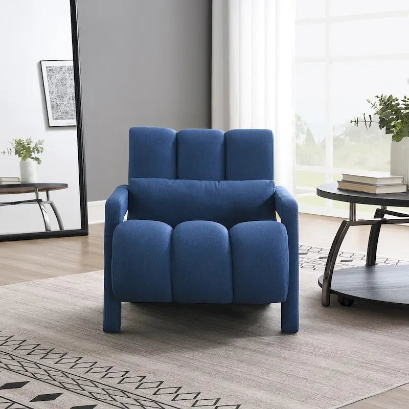 Modern Upholstered Accent Chair with Pillow