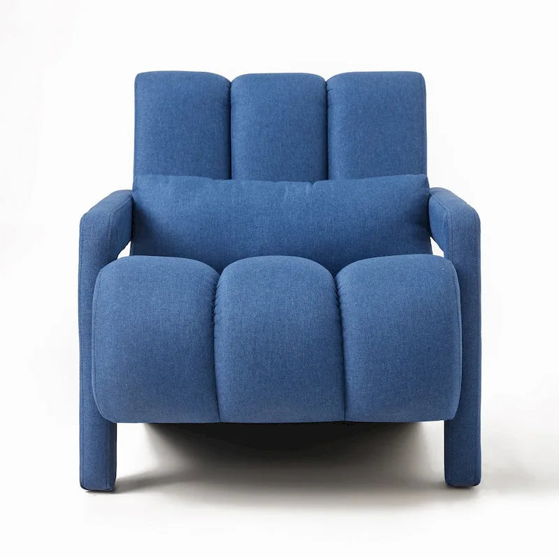 Modern Upholstered Accent Chair with Pillow