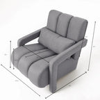 Modern Upholstered Accent Chair with Pillow