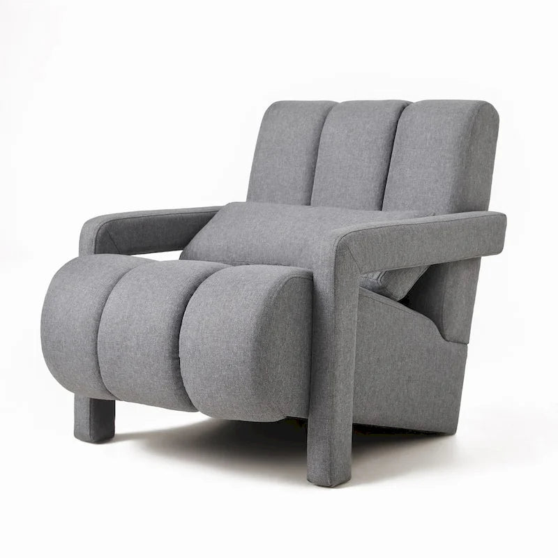 Modern Upholstered Accent Chair with Pillow