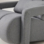 Modern Upholstered Accent Chair with Pillow
