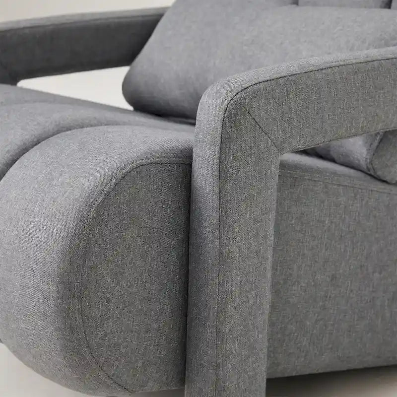 Modern Upholstered Accent Chair with Pillow