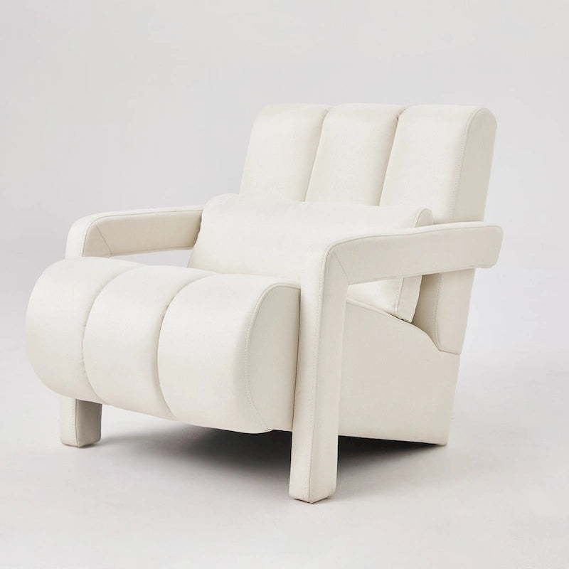 Modern Upholstered Accent Chair with Pillow